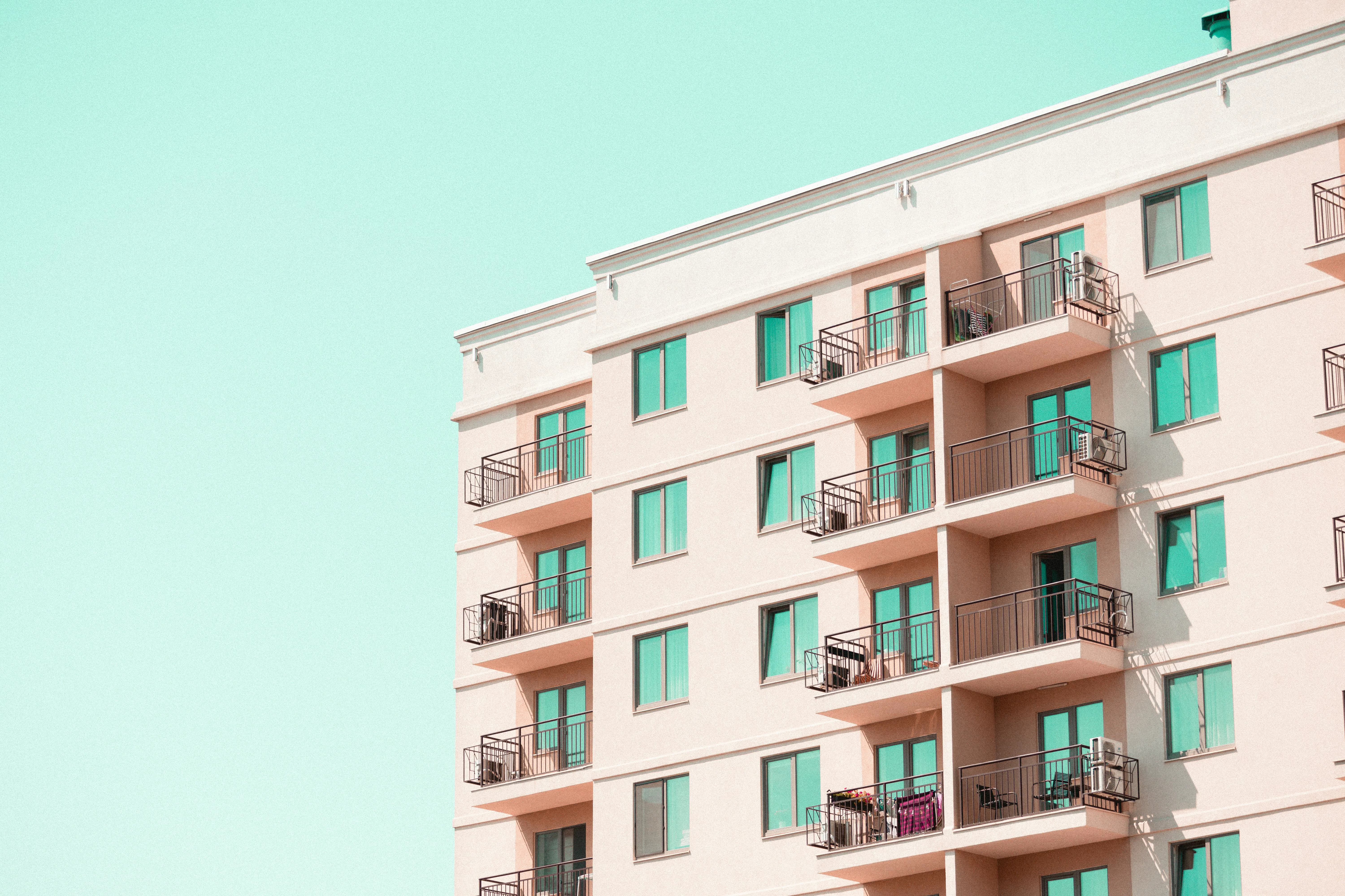 Modern apartment building