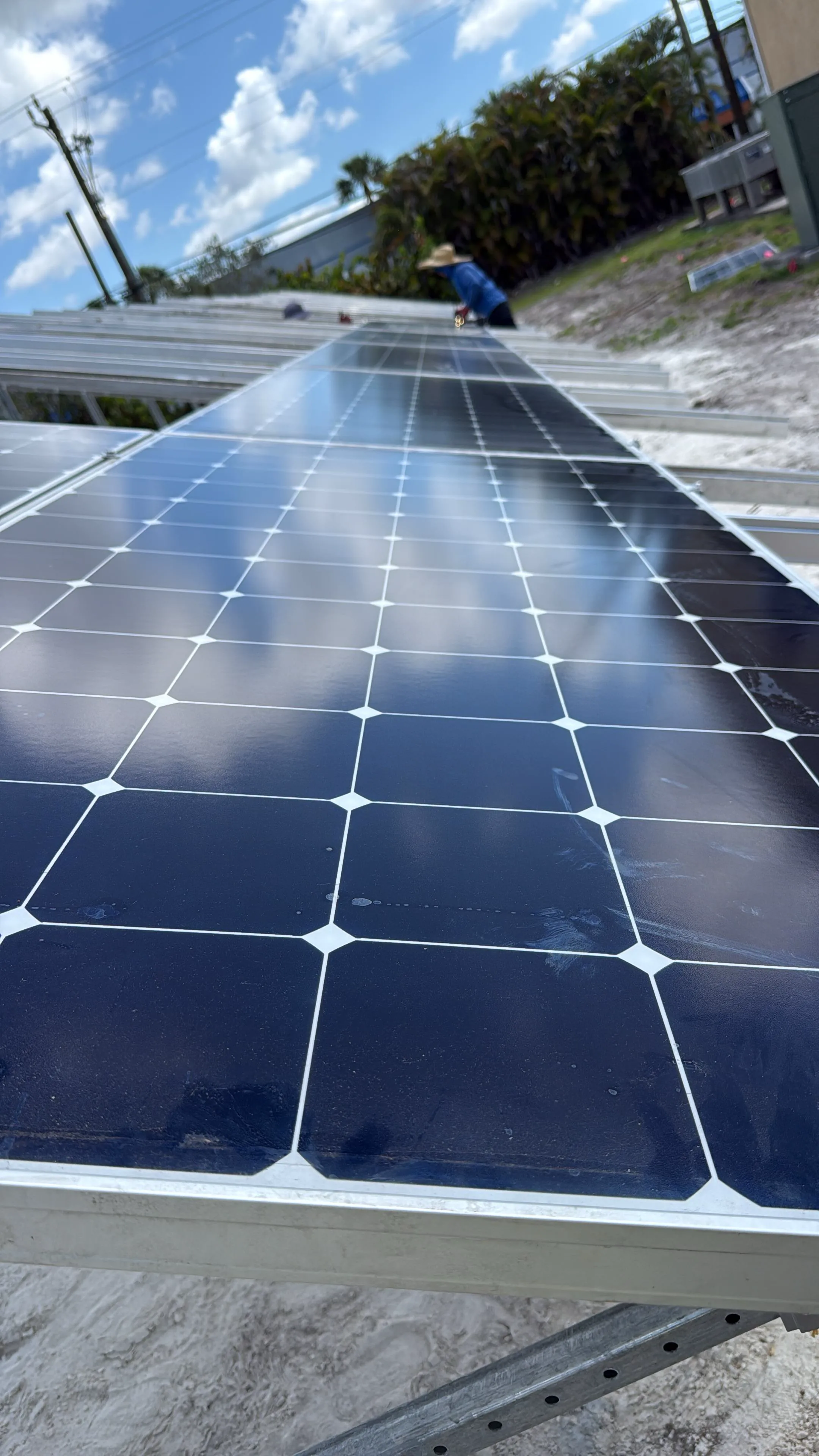 Solar panel installation