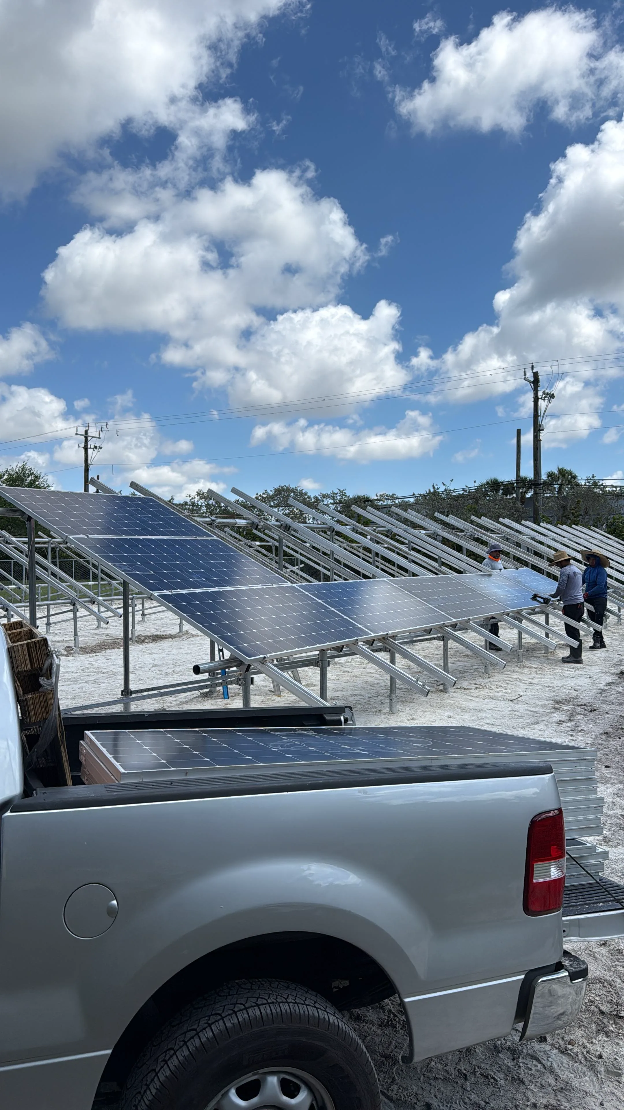 Solar installation on roof