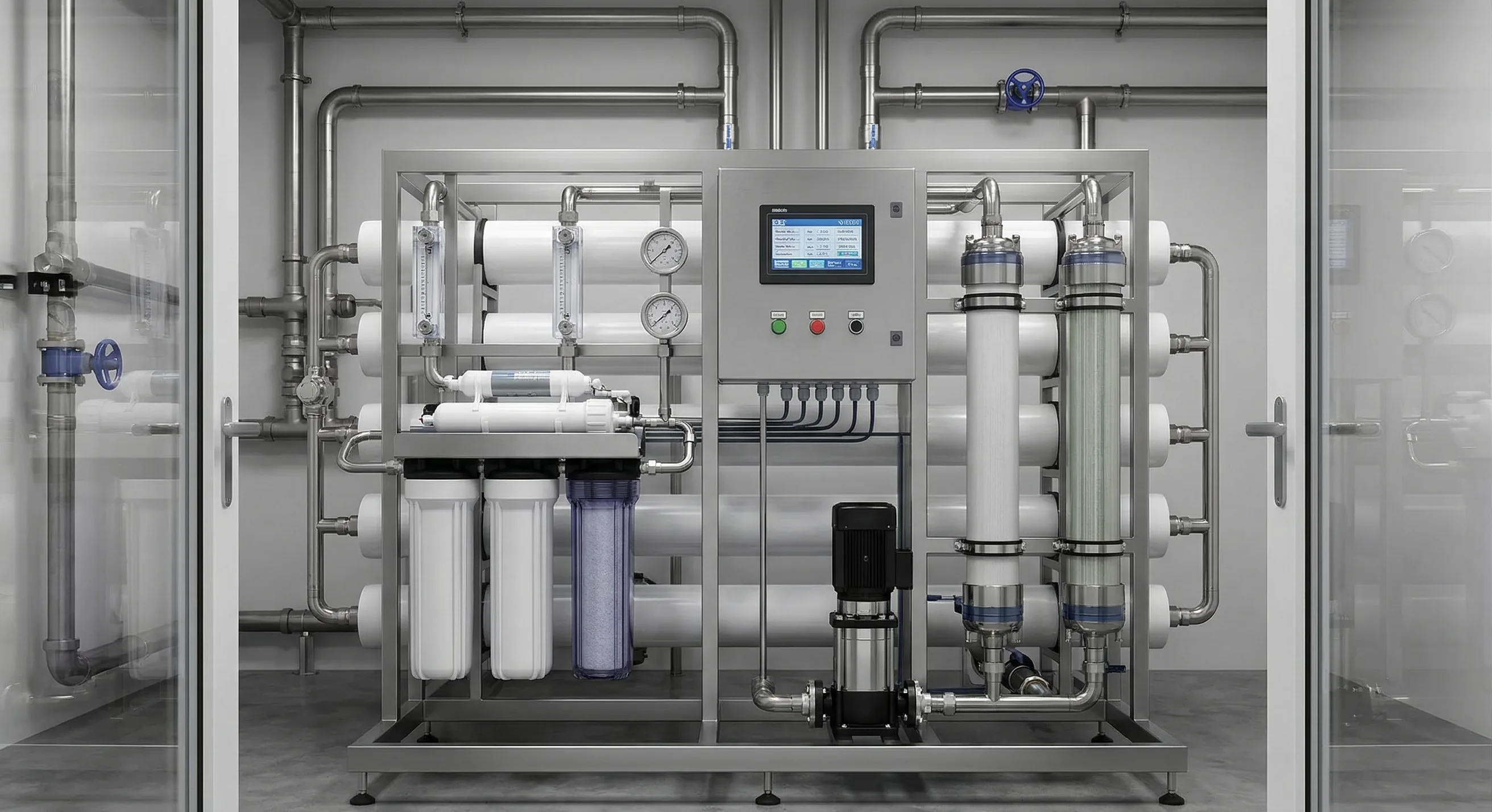 Purified water close-up